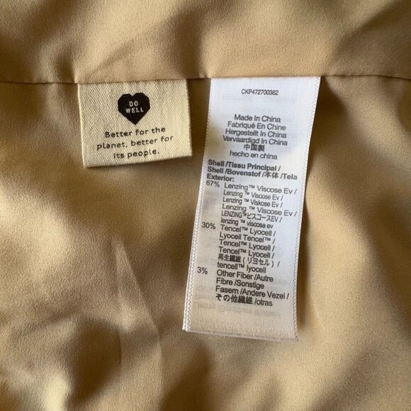 Madewell The Petite Caldwell Short Blazer in Drapeweave: in Desert Dune Size M - Picture 11 of 12